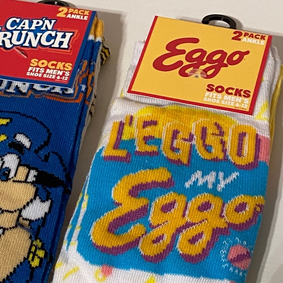 Breakfast Themed Men’s Socks Size 6-12 - Picture 2 of 4